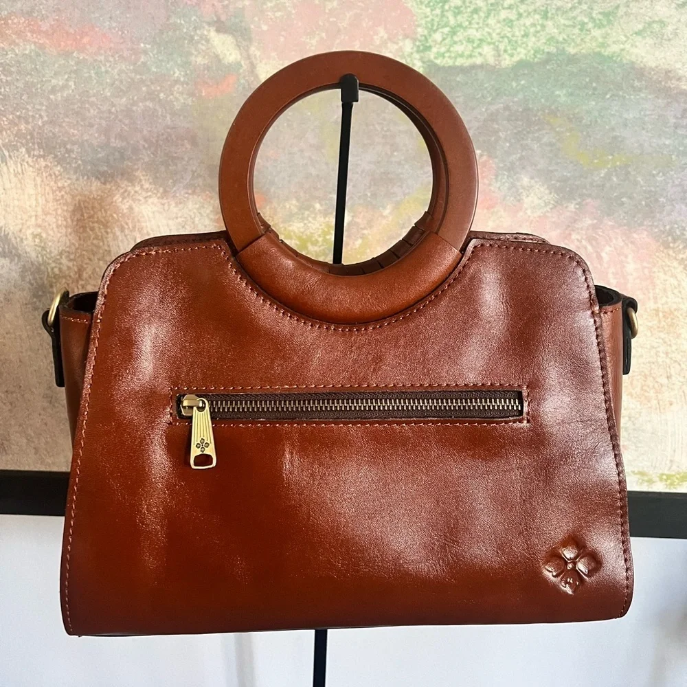 Patricia Nash Tooled Brown Embossed Handbag